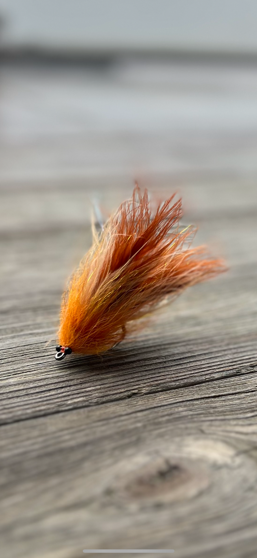 Nasty Næss. Egenkomponert tarponflue med farge som er en klassiker på Cuba. Sinnsyk fin siluett i vannet