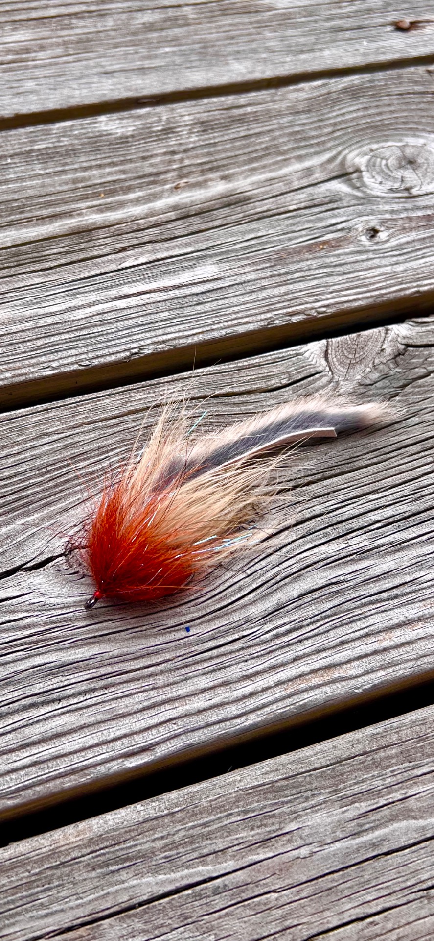 Tarpon bunni. Natural and orange.